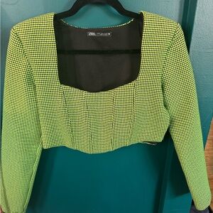 Zara Elegant 80s style Blouse